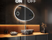 Specchio da bagno LED di forma irregolare H222 #3