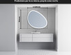 Specchio da bagno LED di forma irregolare H222 #4