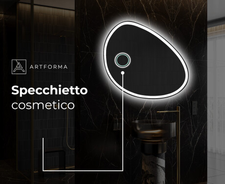Specchio da bagno LED di forma irregolare H222 #5