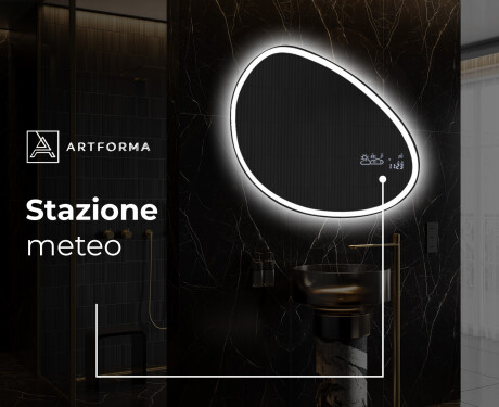 Specchio da bagno LED di forma irregolare H222 #7