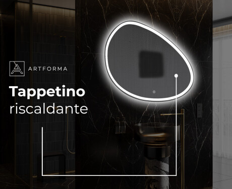 Specchio da bagno LED di forma irregolare H222 #9