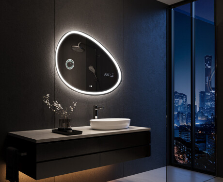Specchio da bagno LED di forma irregolare H222 #10