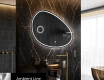 Specchio da bagno LED di forma irregolare H223
