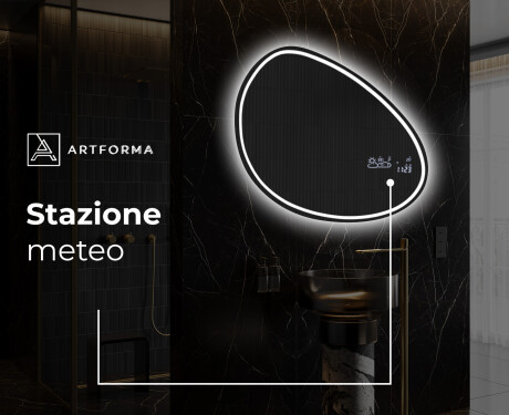 Specchio da bagno LED di forma irregolare H223 #7