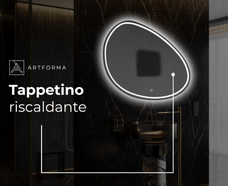 Specchio da bagno LED di forma irregolare H223 #9