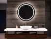 Specchio bagno rotondo con luci LED L33
