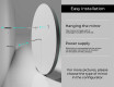 Specchio bagno rotondo con luci LED L33 #10