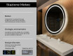 Specchio bagno rotondo con luci LED L33 #2