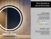 Specchio bagno rotondo con luci LED L33 #4