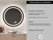 Specchio bagno rotondo con luci LED L33 #6