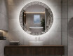 Specchio bagno rotondo con luci LED L35