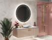 Specchio bagno rotondo con luci LED L35 #10