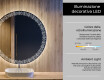 Specchio bagno rotondo con luci LED L35 #4