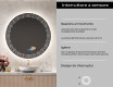 Specchio bagno rotondo con luci LED L35 #6
