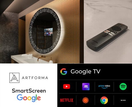 Specchio bagno rotondo con luci LED L35 #7