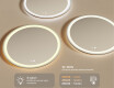 Rotondo specchio parete retroilluminato per bagno L76 90cm - SmartScreen, DualColor #5