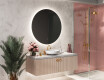 Tondo specchio bagno con luce L82 #9