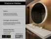 Tondo specchio bagno con luce L82 #2