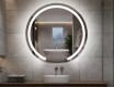 Tondo specchio bagno con luce L96