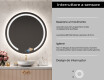 Tondo specchio bagno con luce L96 #6