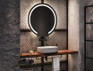 Tondo specchio bagno con luce L96 #8