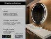 Specchio bagno rotondo con luci LED L97 #2