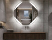 Specchio bagno rotondo con luci LED L114