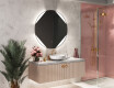 Specchio bagno rotondo con luci LED L114 #10