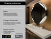 Specchio bagno rotondo con luci LED L114 #2