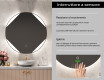 Specchio bagno rotondo con luci LED L114 #6