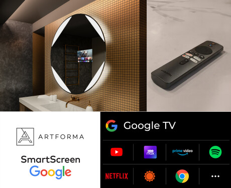 Specchio bagno rotondo con luci LED L114 #7