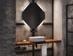 Specchio bagno rotondo con luci LED L114 #9
