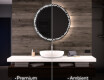 Rotondo specchio parete retroilluminato per bagno L115 #1