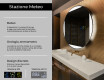 Specchio bagno rotondo con luci LED L116 #2
