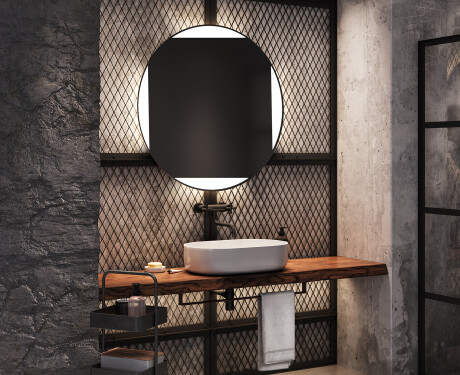 Specchio bagno rotondo con luci LED L116 #9
