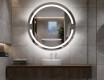 Specchio bagno rotondo con luci LED L118