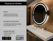 Specchio bagno rotondo con luci LED L118 #2