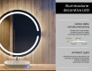Specchio bagno rotondo con luci LED L118 #4
