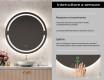 Specchio bagno rotondo con luci LED L118 #6
