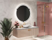 Rotondo specchio parete retroilluminato per bagno L119 #10
