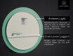 Rotondo specchio parete retroilluminato per bagno L119 #3