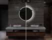 Rotondo specchio parete retroilluminato per bagno L119 #5