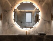 Rotondo specchio parete retroilluminato per bagno L120