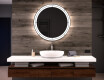 Specchio bagno rotondo con luci LED L122