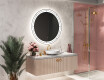 Specchio bagno rotondo con luci LED L122 #10