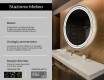 Specchio bagno rotondo con luci LED L122 #2