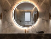 Rotondo specchio parete retroilluminato per bagno L123