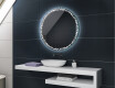 Specchio rotondo retroilluminato LED per bagno a batteria L115 #2