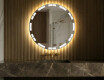 Specchio rotondo con luce LED per bagno a batteria L121
