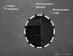 Specchio rotondo con luce LED per bagno a batteria L121 #4